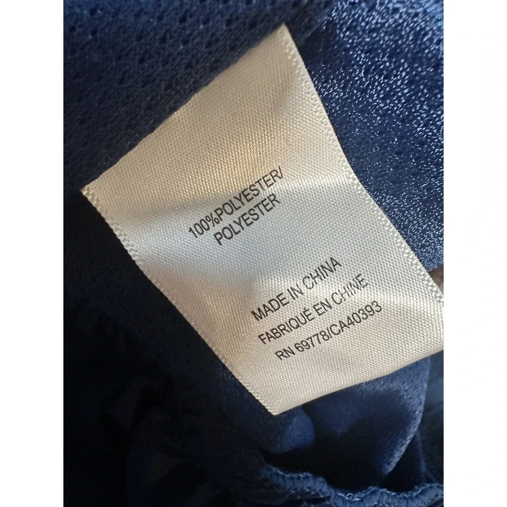 ME.‎ MELODY EHSANI BLUE WINDBREAKER PARACHUTE ANKLE ZIP BUTTERFLY PANTS EUC SZ S